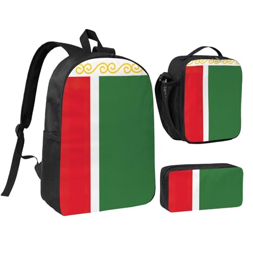 Sac à dos d'école EdWal résistant avec boîte à lunch et trousse assortie