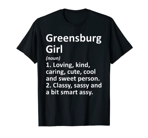 Regalo divertido de la ciudad de GreenSBURG en Indiana Camiseta