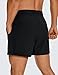 CRZ YOGA Men's Linerless Workout Shorts - 5'' Lightweight Quick Dry for Running Sports Athletic Gym with Pockets Black X-Large