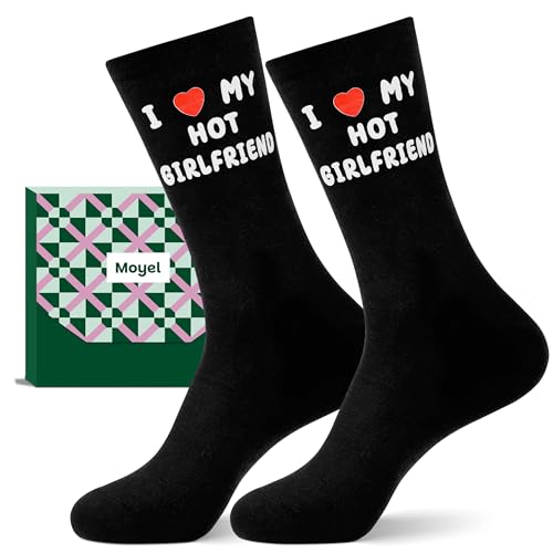 Moyel Gifts for Boyfriend from Girlfriend I Love My Girlfriend Socks Birthday...