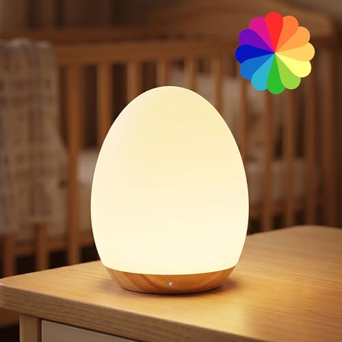 Lámpara nocturna para bebé con luz RGB y control táctil