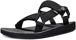 atika Men's Islander Walking Sandals, Arch Support Trail Outdoor Hiking Sandals, Strap Sport Sandals, Summer Water Shoes, Islander Sandals Black, 10