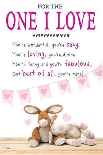 Emotional Rescue Snuggly Bumkins, One I Love - Tarjeta de San Valentín