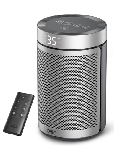 Dreo Electric Heater, 1500W Energy Efficient Space Silent Room Heater, Portable Ceramic Fan Heaters,...