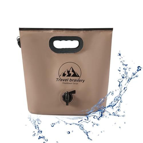 Contenedor de Agua Plegable Premium de 8L con Pico y Asa - Botella Portátil para Camping, Senderismo y Viajes