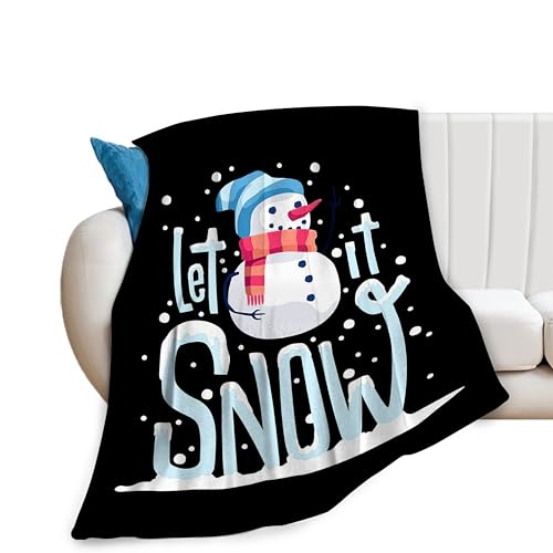 Couverture bonhomme de neige flanelle : finis les frissons sur le sofa