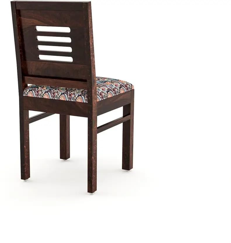Image of RECTART Solid Wood Dining Table Set with Chairs for Living Room Home | Wooden Dining Room Sets Furniture for Hotels and Restaurants | (Walnut Finish, 4 Seater-D)