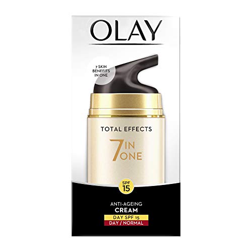 Image of Olay Day Cream Total Effects 7 in 1, Anti-Ageing SPF 15, 50g And Olay Night Cream Total Effects 7 in 1, Anti-Ageing Moisturiser, 50g