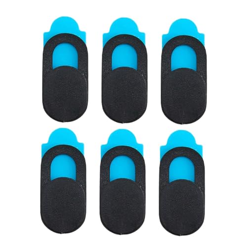jojofuny 6pcs Webcam Cover Slider Anti-peep Privacy Protection for Smartphones Tablets Laptops Durable Plastic Easy to Install Fit for All Devices Black