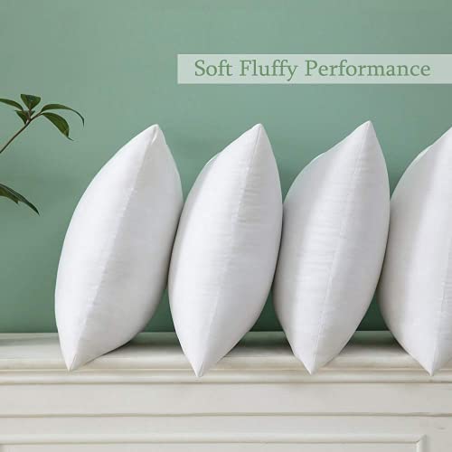Image of MIULEE 28x28 Euro Throw Pillow Insert for Couch Sofa Bed | Premium Virgin Filling, Soft Brushed Fabric, Decorative Pillow, Lumbar Back and Neck Support