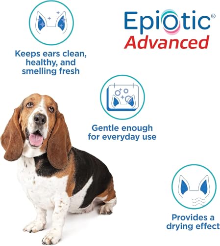 Image of Virbac EPIOTIC Advanced Ear Cleanser | Powerful and Gentle Cleanser For Dogs and Cats of all ages, 8 oz