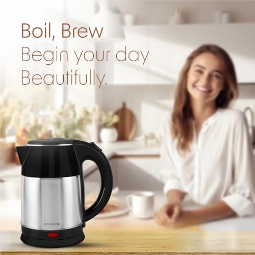 Image of Cellecor Electric CEK18 PowerBoil Auto-Shut Off Electric Kettle (1.8 L, Black)