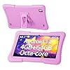 SGIN Android Tablet, 10.1 inch Tablet with 4GB RAM 64GB ROM, Octa-Core 2.0Ghz Processor, 1280 * 800 IPS, 2MP+5MP Camera, 6000mAh, GPS, WiFi, Bluetooth 5.0, Type-C (Pink)