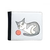 clasificación: monedero DIYthinker Miaoji Pintura A La Acuarela Gato Títere Flip Doble Pliegue Billetera De Cuero De Imitación De Múltiples Funciones De La Tarjeta De Regalo Del Monedero