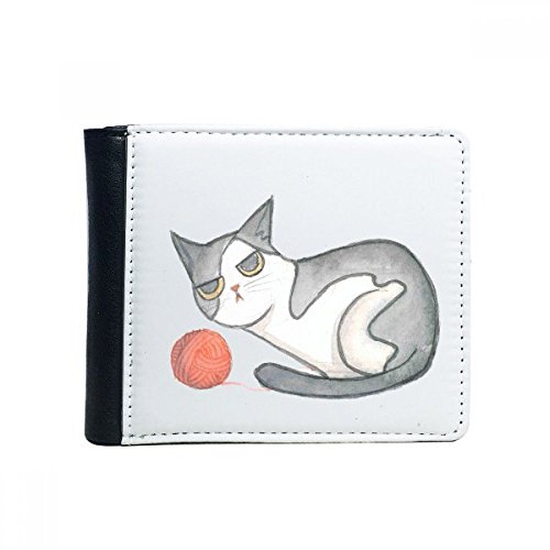 Portefeuille multifonction chat Miaoji en similicuir pour femme