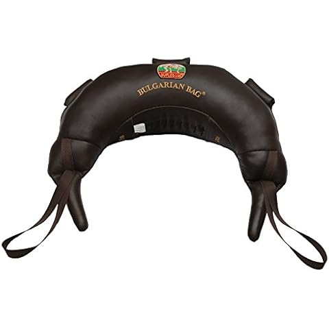 Bulgarian Bag - Genuine Leather (44 lb.) (Fitness, Wrestling, Judo, Grappling, Functional Training, MMA, Sandbag), Brown,X-Large, B01IABC8U0 Cover