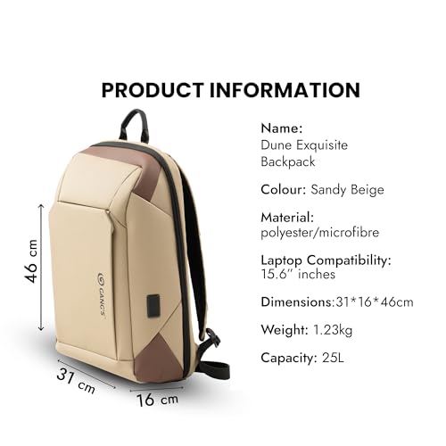 Image of Gang's Anti Theft Laptop Bag | 25L | Backpack Bag, Backpack Bags for Women, Laptop Bag 15.6 inch, Backpack, Backpack for Men, Laptop Backpack for Men, Laptop Bags for Women Office Use