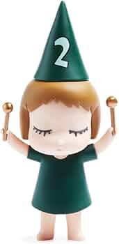 奈良美智　フィギュア　2体 Amazon.co.jp: 奈良美智 Yoshitomo Nara ドラミング ガール フィギュア