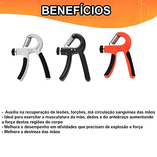 Hand Grip Mola Com Ajuste 5kg A 60kg Fisioterapia Fitness Exercicio Fortalece Mão e Antibraço Flexor