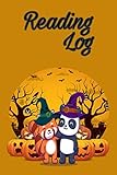 Photo Gallery reading log: halloween panda and red panda gifts for book lovers / easy to use reading log for school and summer books Photo Gallery reading log: halloween panda and red panda gifts for book lovers / easy to use reading log for school and summer books