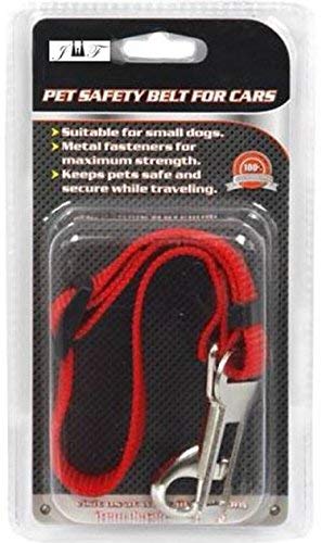 JEWELS FASHION Pet Safety Belt for Cars - Metal Fasteners for Maximum Strength, Suitable for Small Dogs - Keep Pets Safe & Secure While Traveling