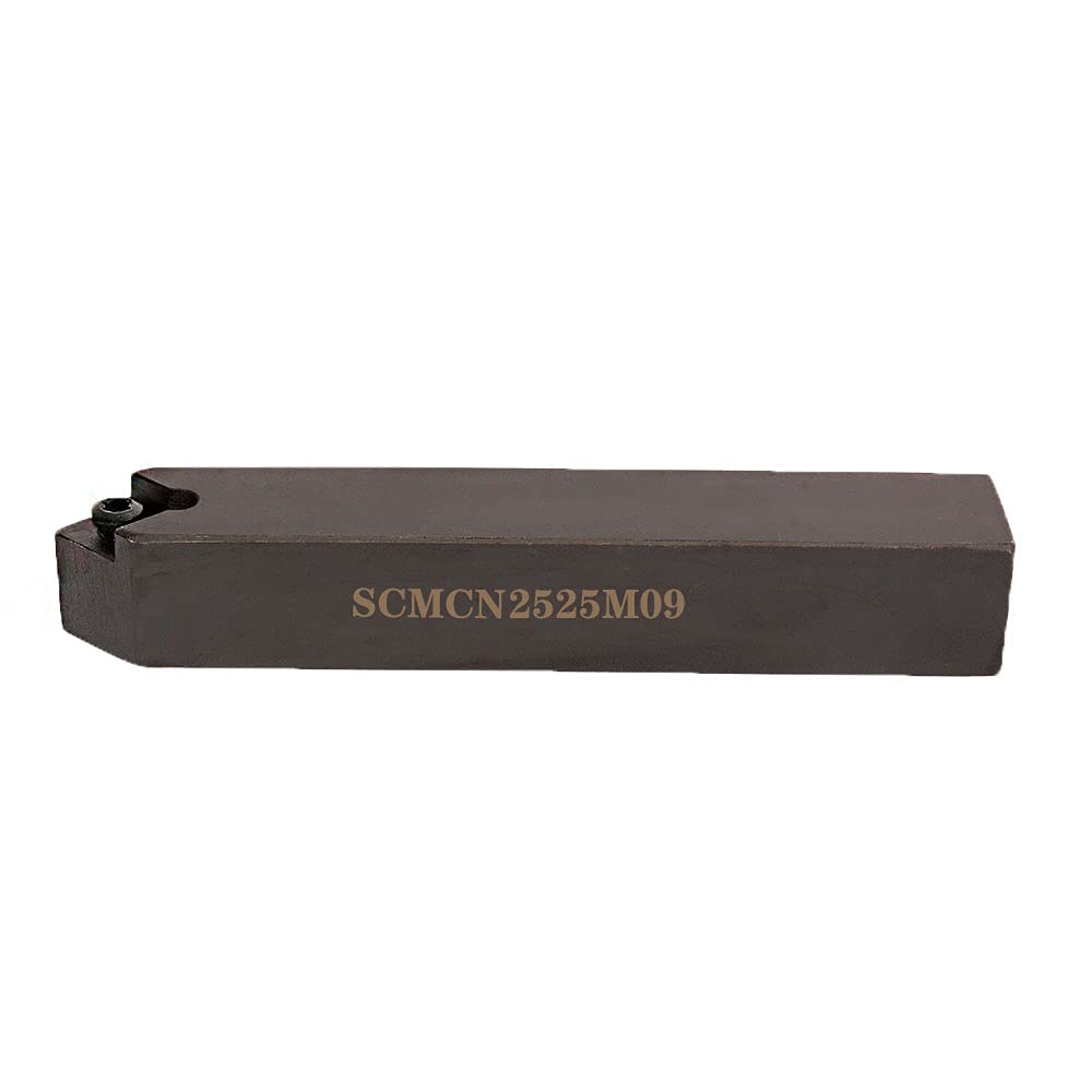 1" SCMCN 2525M09-80 External Lathe Turning Holder 50° Lathe Turning & Profiling Tool Holder for CCMT43 80° Diamond Carbide Inserts (SCMCN 2525M09-80)