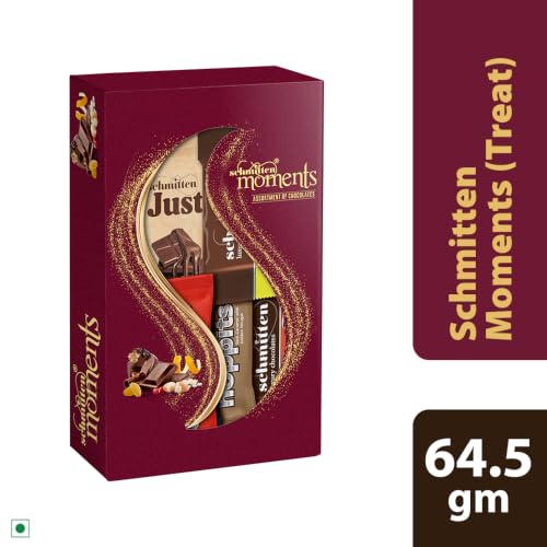 Image of Schmitten Luxury Chocolate Gift Box Pack | Assorted Milk & Dark Chocolate Bars | Premium Selected Ghanian Cocoa Beans | Gift Hamper for your Loved Ones and Valentine's Day, Treat - 2x64.5g