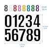 50PCS Number Stickers 5 Sheets 4 Inch Large Vinyl Self-Adhesive Numbers for Mailbox Address, House Numbers, Outdoor Signs, Bulletin Boards, Windows, Doors & Crafts(Blue) #2