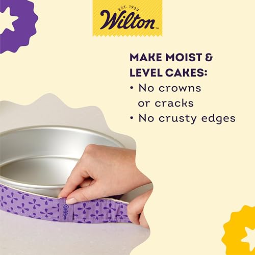 Wilton Bake Even Cake Strips, 2 Pieces, Purple