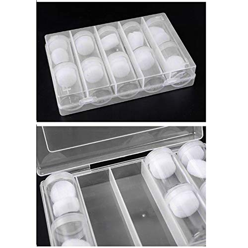 Tongina Caixa de armazenamento de plástico transparente com 27 mm para colecionadores de moedas, sup