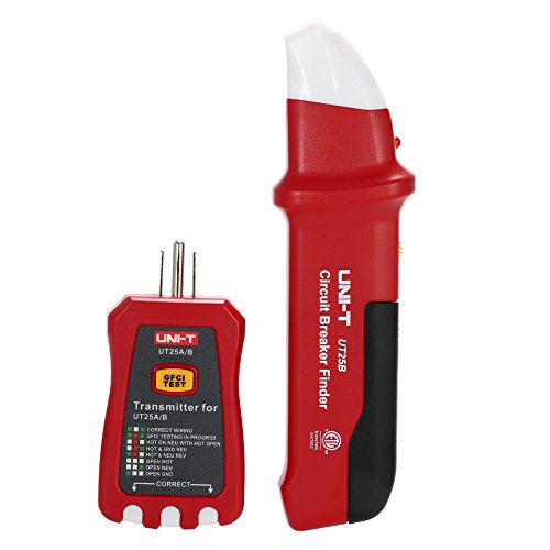 UT25A Professional Automatic Circuit Breaker Finder Socket Tester Electrician Diagnostic-Tool with LED Indicator