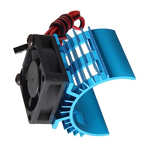 Gadpiparty Motor Cooling Fan Rc Car Aluminum Heat Sink Fan for 540/550 Motor 1/10 Scale Car Accessory