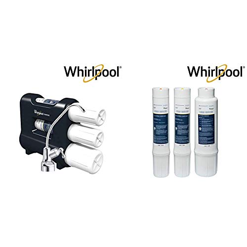 Whirlpool WHAMBS5 Under Sink Water Filtration System with Chrome Faucet