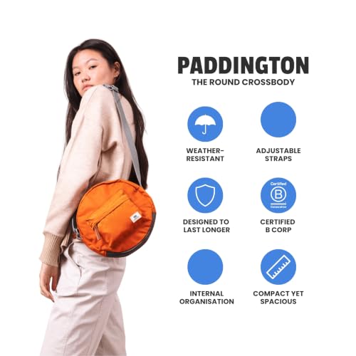 Image of ORI LONDON Crossbody Bag - Nylon Crossbody Bags for Women & Men with Chunky Zippers - The Paddington