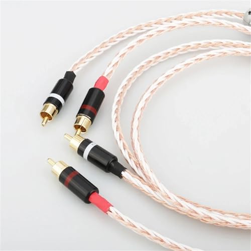 Cable de audio analógico RCAA de 2 m miniatura 5