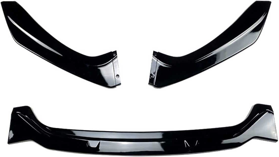 Spoiler ABS Frontali Auto per BMW 1 Series F20 F21 M-Pack 118i 120i 2015-2019, Auto Paraurti Anteriore Labbro Body Kit Spoiler Splitter,Light Black