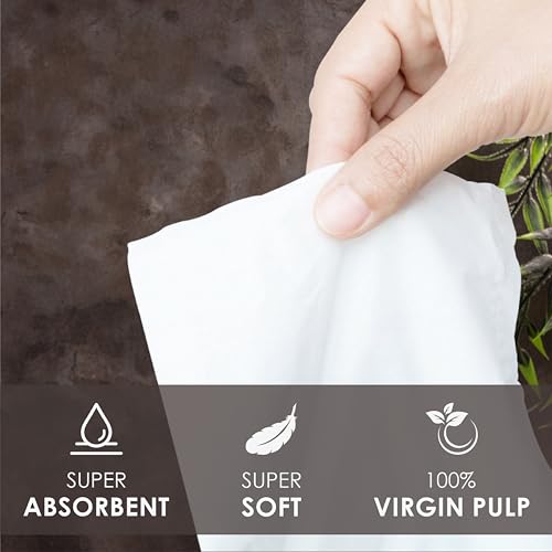 Image of Tulips 2 Ply Pocket /Hankey Tissue Paper, Super soft and absorbent, made of100% virgin pulp,a gentle experince to all skin types travel packs Pack of 20 (2 Ply x 10 Pulls / 200 Sheets)