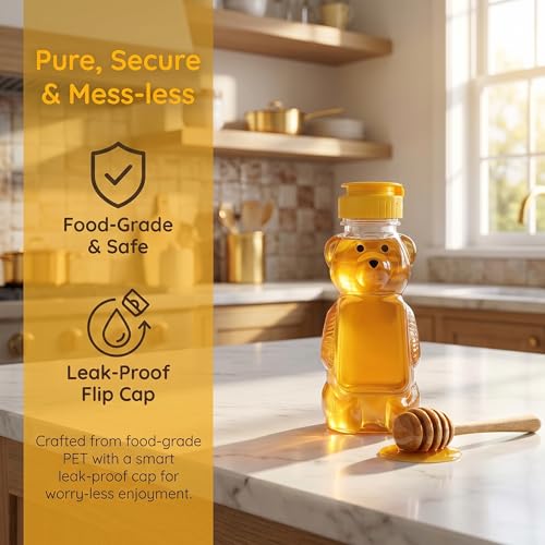 Bekith Bear-Shaped Honey Squeeze Bottles