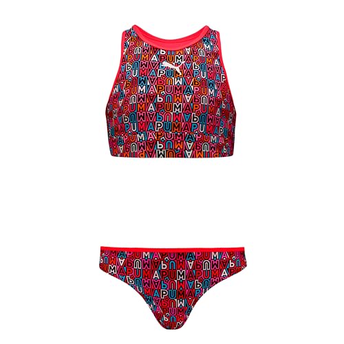 Puma Mädchen Printed Bikini Set, Multicolor, 164 EU
