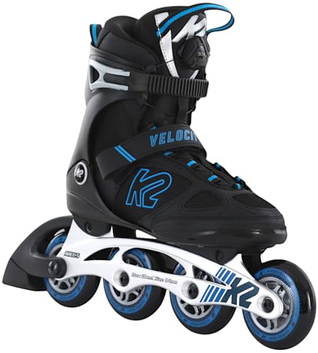 K2 Velocity 84 Boa M 30d0391 - Patines En Línea Para Hombre Con Bota Blanda K2, Color Negro Y Azul