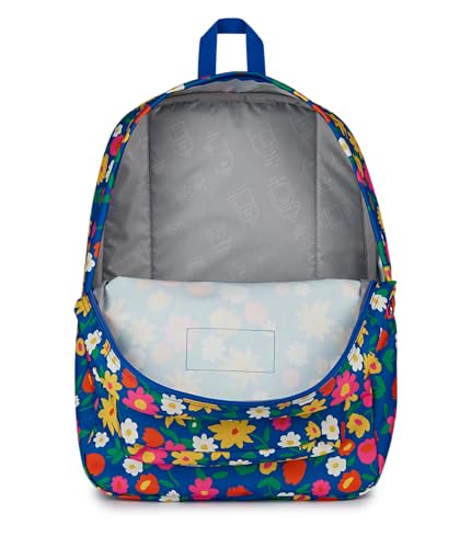 Image of JanSport SuperBreak One Backpack - Durable, Lightweight Bag with 1 Main Compartment, Front Utility Pocket with Built-in Organizer, Premium Backpack, Flower Market