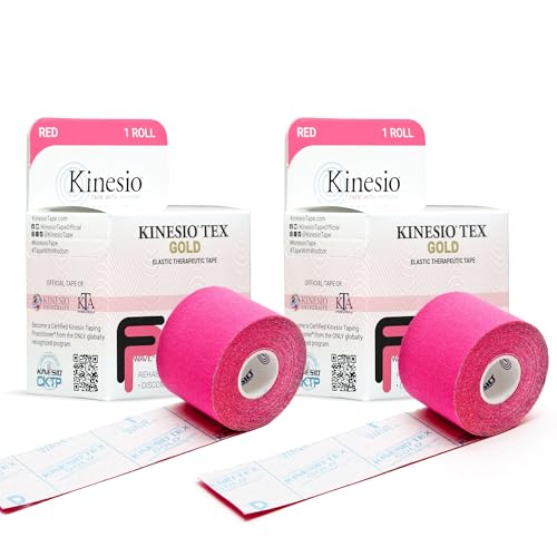 Kinesio Tex Gold FP bande kinésiologie rouge 5cm x 5m pour le soutien musculaire