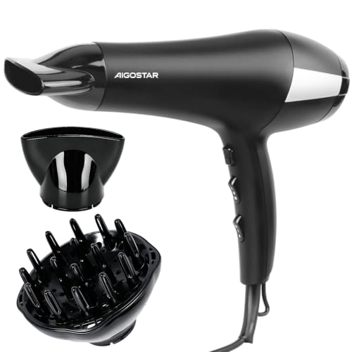 Aigostar Secador de Pelo Profesional 2400W Iónico Antiencrespamiento