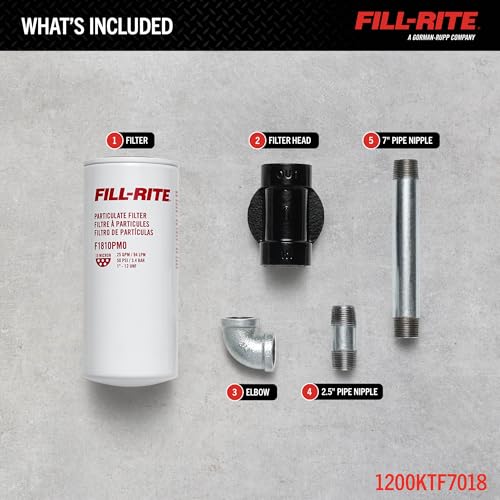 Image of Fill-Rite 1200KTF7018 18 GPM 10 Micron Particulate Filter Kit