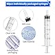 Spritzen 2ml 60 Stück Einzelverpackt Kolostrum Spritze Steril Brusternährungsset Futterspritze mit Deckel für Neugeborene Haustiere Pflanzenbewässerung Labor Hygienisch