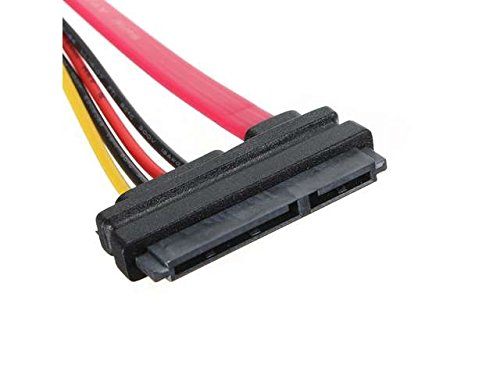 Cable Extensión Serial ATA 22pin 7+15pin Male a Female miniatura 2