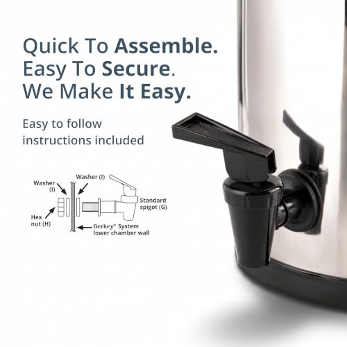 Image of Royal Berkey 3.25 Gal Gravity Water Filter System with BB9-2 Filters
