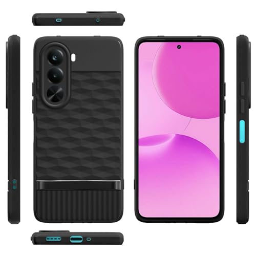 Image of Shockproof Case Compatible with Realme P4x 5G | Full Camera Protection | TPU Flexible Back Cover for Realme P4x 5G (Matte Black)