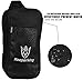 Keeperking Goalkeeper Gloves Bag for 2 Pairs and accessories, Soccer Goalie Gloves bag, Soccer Goalkeeper Glove Bag | Goalkeeping Goalie Bag,Sports bag (Black)