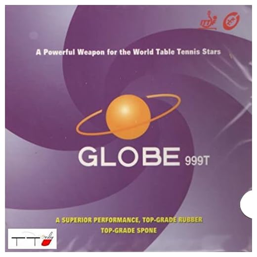 Globe 999T Pips-in Table Tennis Rubber with Sponge (Black 2.2mm H40)